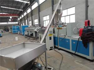 China 16 - 63mm PVC Pipe Making Machine With Twin Screw Extruder wholesale