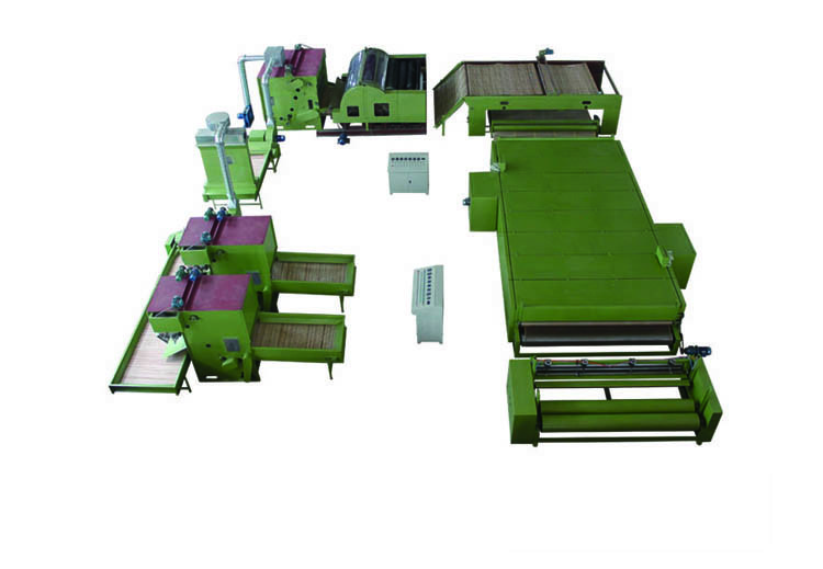 Glue Bonding Mattress Auto Cotton Wadding Machine 300kg H