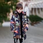 Bilemi Windproof Trench Frozen Warm Fashion Outdoor Boys Down Jacket Kids Winter