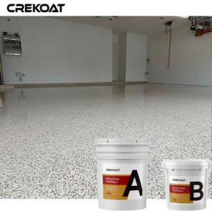 China Flake Broadcast System Epoxy Resin Floor Coating Standard Solid Colors Topcoat on sale
