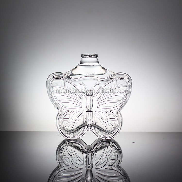 Base Material Glass Bottle with Unique Letter Shape and Cork Cap
