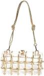 Clear Acrylic Bag Rhinestone Acrylic Clutch Crystal Evening Purses for Women