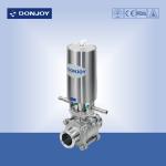 SS 3pcs Sanitary Ball Valve with optional position feedback