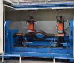 Tractor Trailer Single Axle Welding Machine Automatic Grade Heavy Duty Trailer
