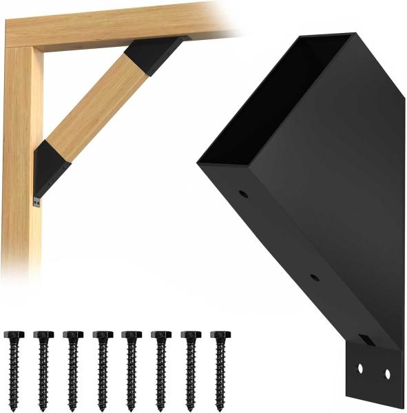 4"x4"Pergola Post Top Rafter Brackets Deck Railing Brackets Connectors Inner 3.6