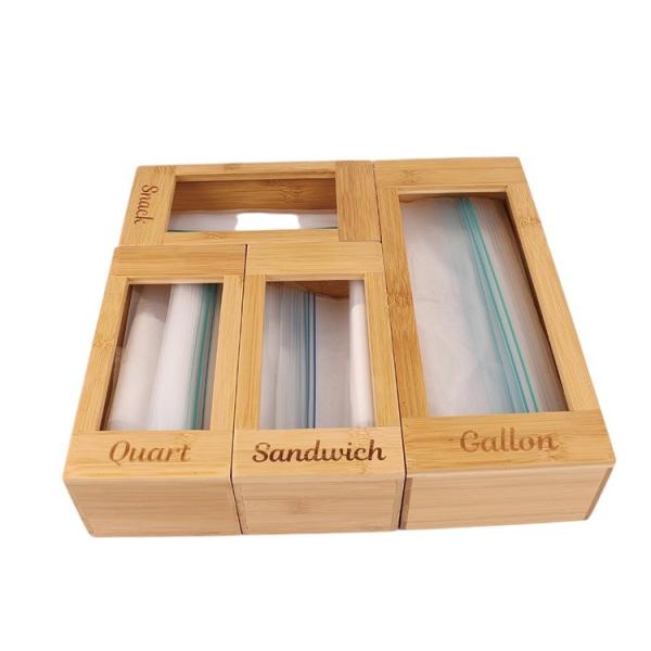 Rectangle Bamboo Ziplock Bag Fresh-Keeping Bag Aluminum Foil Plastic Wrap