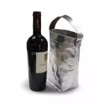 Washable Kraft Paper Single Wine Bottle Bag Thermal / Tear Resistant Portable