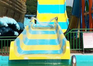 China Fiber Glass Open Spiral Slide Outdoor Amusement Equipment For Community wholesale