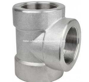 China dn 200 stainless/carbon steel threaded pipe fitting equal tee wholesale