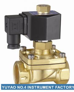 China Brass 3/8＂Normally Open Water Solenoid Valve For Water Air Liquid Medium wholesale