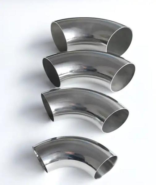 Stainless Turbo Manifold Bends 304 Stainless Steel 90 Degree Sanitary Elbow Long