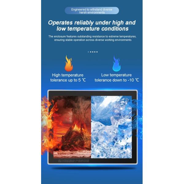 ZXTLCD Ip65 Waterproof Dustproof Industrial Display Devices All in One Embedded Pc 21.5 Inch Cheap Touch Screen Display