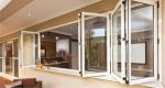 Reflective Aluminum Glass Sliding Window / Horizontal Bifold Windows bi-fold