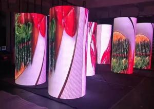China Indoor P2mm Flexible LED Display , 256x128 Soft LED Curtain Video Wall wholesale