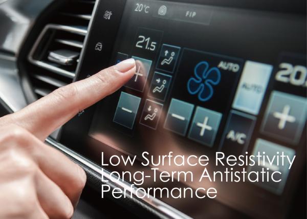 Low Surface Resistivity Anti Static PET Film For Touch Control Panel Screen