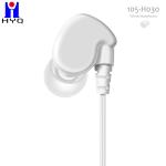 Light 8 Pin Wired In Ear Earphones Stereo Round Cable For IPhone