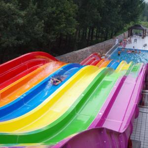 China Anti Static Rainbow Colorful Water Slide For Adult With SGS Certification wholesale