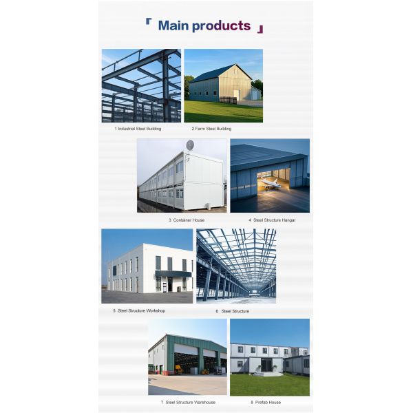 Prefab Cow Shed With EPS Sandwich Panel Walls And Corrugated Steel Sheet Roof Featuring Polyurethane Foam Insulation