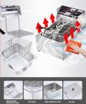 Hot Dog Fast Food 12L Deep Fryer with 2.5 2.5KW Electric Power Source and 2