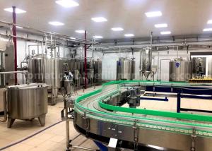 China Juice Bottle Rinsing Filling Capping Machine 4 In 1 Satisfying 95℃ Hot Filling Technology wholesale