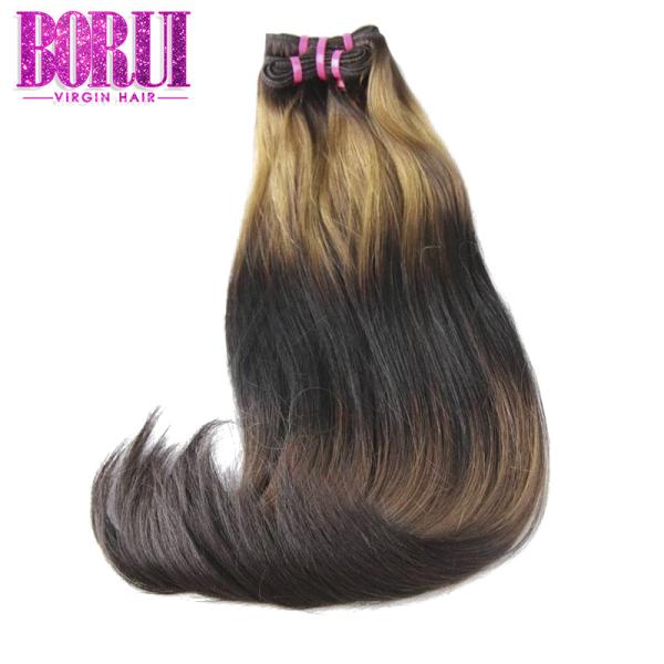 Unprocessed Super Double Drawn Hair Bundles , Double Drawn Virgin Hair Funmi 5