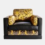 Pine Cushion Sofa Chair 1.1x1.05m Luxury Living Room Furniture Sets