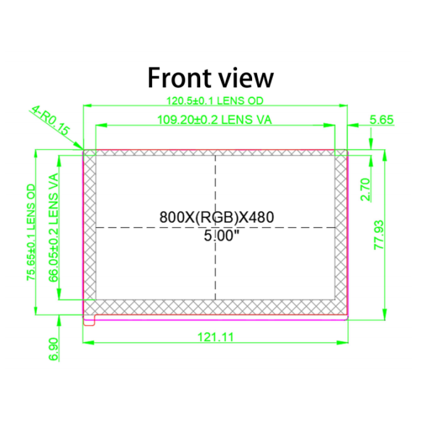IPS TFT Screen Raspberry Pi 5inch HDMI LCD Display 800x480 Capacitive Touch Screen