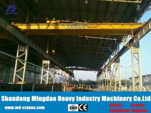 China 16/3.2 Ton LH Model Double Girder Overhead Crane with Trolley Type Electric Hoist wholesale