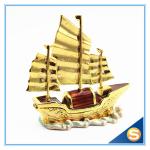 Handmade Metal & Crystal Trinket Box Sailing Shape Jewelry Box SCJ679