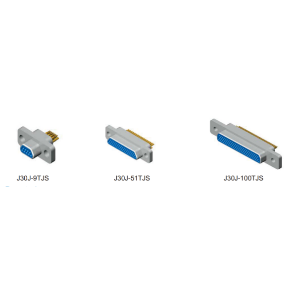 21 Pin Soldering Type Metal Body Micro-D Connector J30J-21TJS Rectangular Electrical Connector