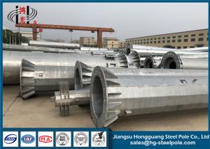 China Galvanized Steel GR65 500KV Power Transmission Poles wholesale