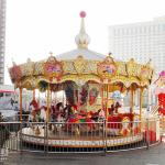 Fiberglass Colorful Horse Carousel Ride , Toddler Carousel Ride 16 Seats