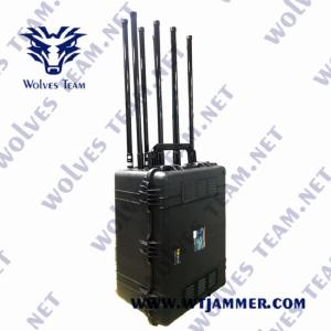 China GSM WIFI Portable Signal Jammer GPS VHF UHF 3G 4G 5G 12 Bands 1200W wholesale
