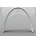 230gsm Square Arch Display Stand Expo CMYK Trade Show Backdrop Displays
