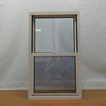 Vertical Sliding Aluminium Single Hung Windows Grey Commercial Single Hung