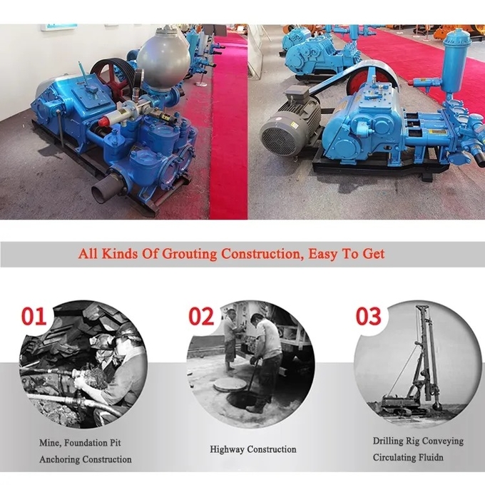 Piston BW250 Mud Pumps For Drilling Rigs / Geothermal Water Well Drilling