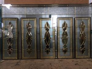 China Antique Stained Glass Entry Door Glass Inserts Suppliers With 15 Years Of Experience wholesale