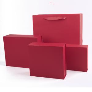 China Wholesale manufacturing high quality Magnetic Gift Box Packaging Custom logo luxury Eco Friendly Cardboard Paper red Magnetic Jewelry Box wholesale