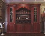 2M Solid Wood Storage Cabinet Wall Mounted Display Units For Living Room