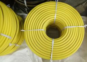 China Yellow EPDM 3/4 Jack Hammer Rubber Air Hose , Flexible Rubber Tubing With Claw Fittings wholesale