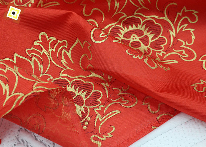 Polyester Gold Powder Mattress Quilting Fabric 250cm Width