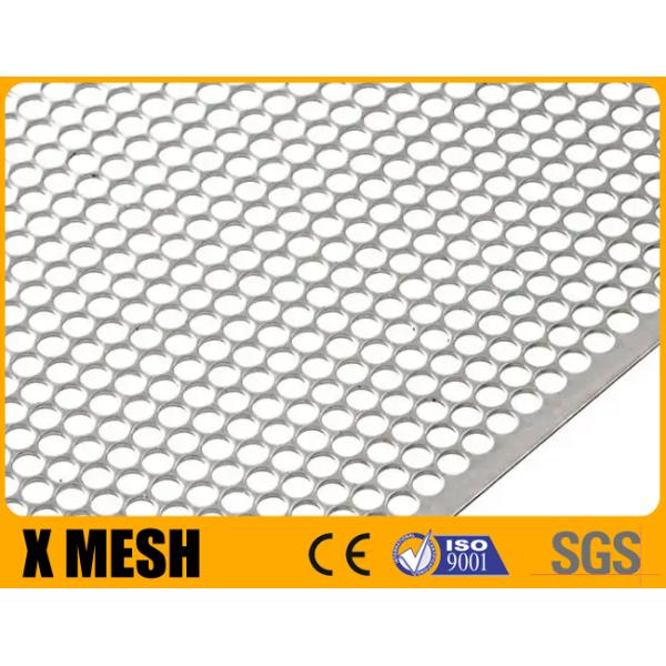 1.6mm Thickness Perforated Wire Mesh Round Hole Commercial