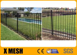 China School 2000mm High Picket Vinyl Fence Spear Top Type 2400mm Length Vinyl Coated wholesale