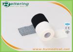 Black / White Cotton EAB Elastic Adhesive Bandage , Finger Wrap Tape Light