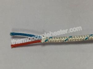 China 24 AWG Thermocouple Compensating Cable Type J Insulation Fiberglass Sleeve wholesale