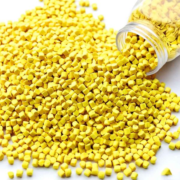 Antiblock EVA Foaming Agent Masterbatch Yellow Color For Cosmetic Bottle Molding