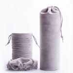 Solid Color Portable Flannel Wine Bottle Sleeve