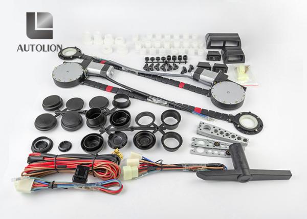 Long Life Car Security System Universal Power Window Kit 2 Door With Switches