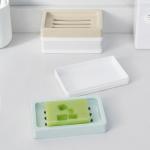 Plastic Soap Holder Case Dish Stand For Shower Bathroom Kitchen Sinks