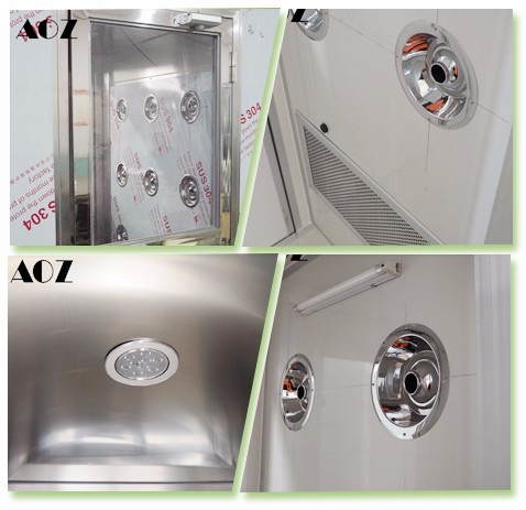 Clean Room Air Shower with Ozone Disinfection and Adjustable Time 0-99s
